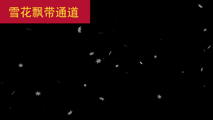 三维雪花带通道