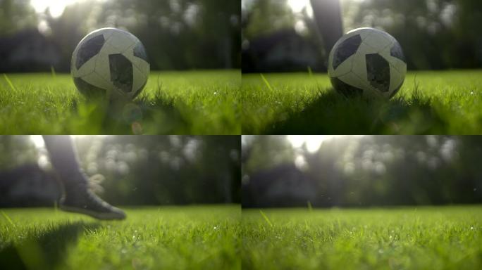 慢动作：射门世界杯踢球罚球点球