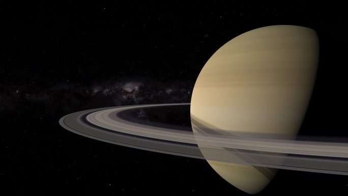 土星行星特写星球宇宙太空轨迹三维银河系