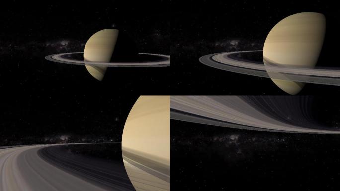 土星行星特写星球宇宙太空轨迹三维银河系