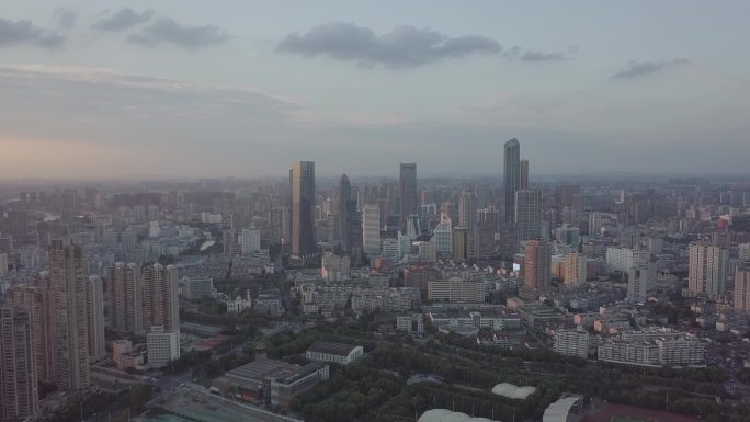 无锡城区傍晚 惠山傍晚 夕阳