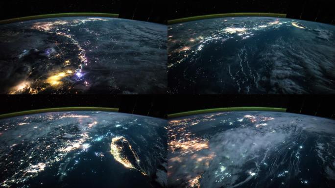 从太空看地球动画