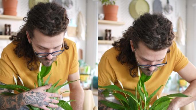 在种植盆栽的人培植养花营养土