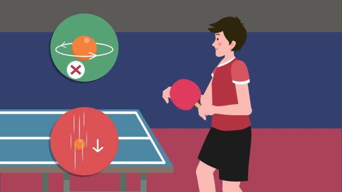 乒乓球运动规则介绍扁平化MG动画
