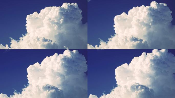 天空中的白云大朵的云彩