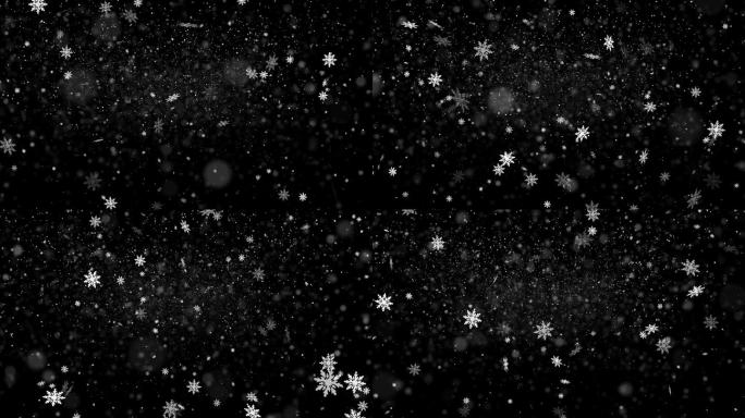雪花背景平安夜圣诞节素材唯美夜空