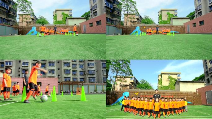 学校小学足球小学生足球社团训练阳光体育