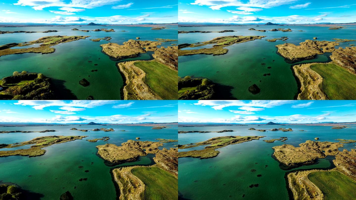 冰岛的密瓦顿湖新疆西藏青海沙漠公路风景湖
