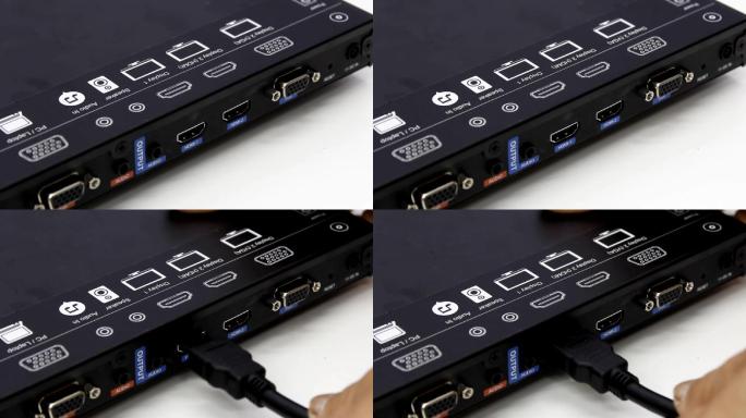 HDMI电缆连接