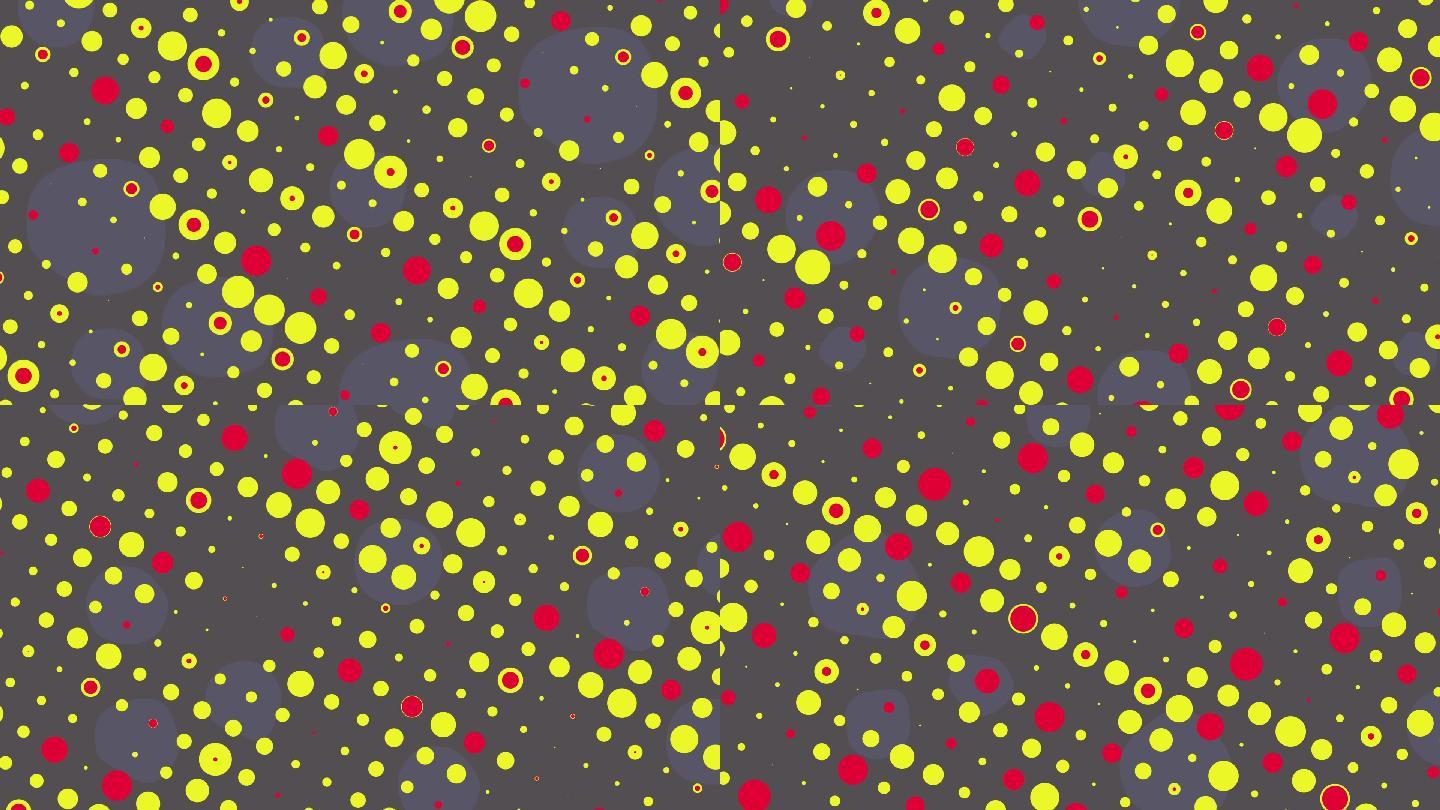 【原创】红黄色 圆点点 大屏背景