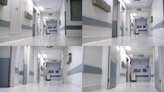 医院里一条空走廊长廊环境条件看病体检