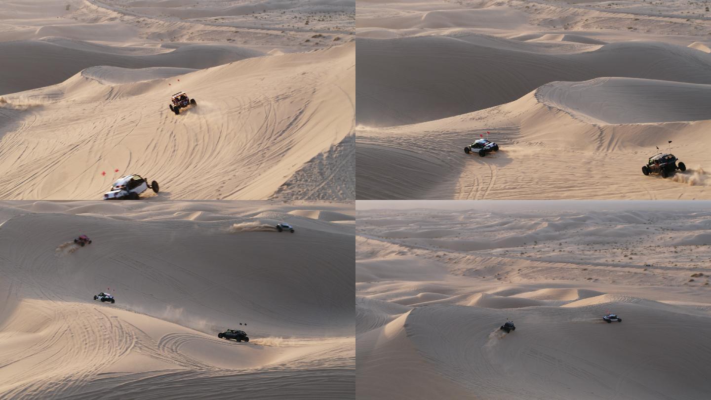 驾驶沙丘车穿越沙漠