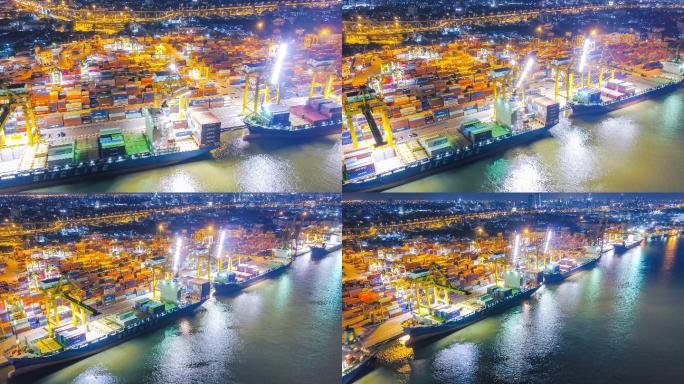 东南亚工业港集装箱船