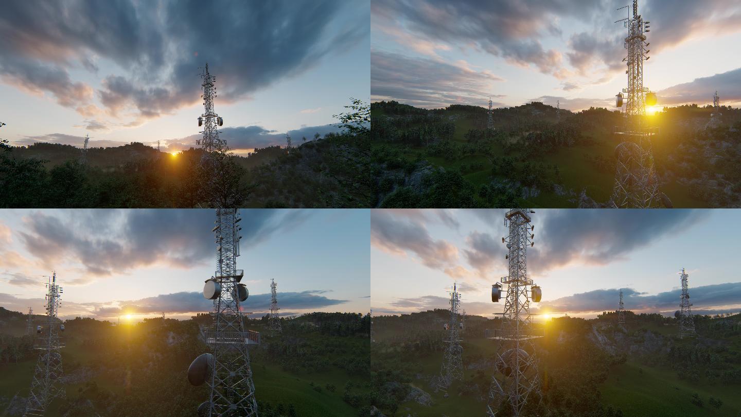 5G通讯基站信号塔发射塔