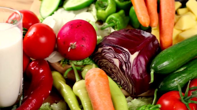 健康蔬菜概念玉米菜园健康生活方式