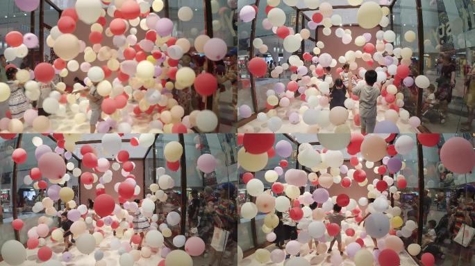 小孩子商场活动欢乐玩气球