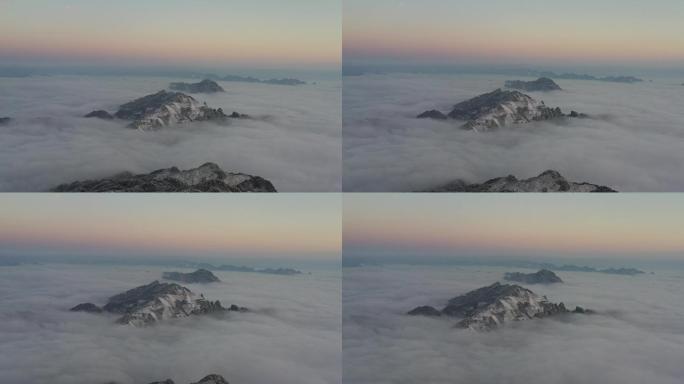 巴山大峡谷云海 高山 冬雪 日出 山川