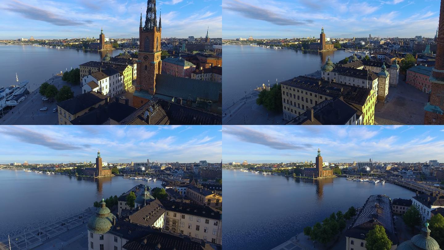 斯德哥尔摩市政厅鸟瞰图