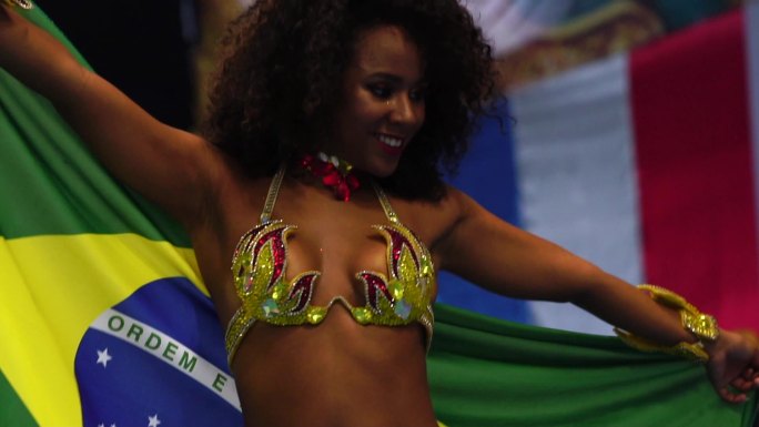 巴西最佳狂欢节黑美人性感比基尼有色人种