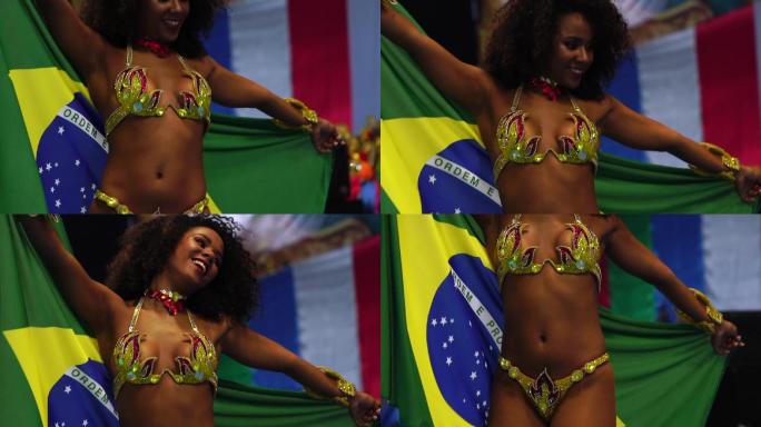 巴西最佳狂欢节黑美人性感比基尼有色人种