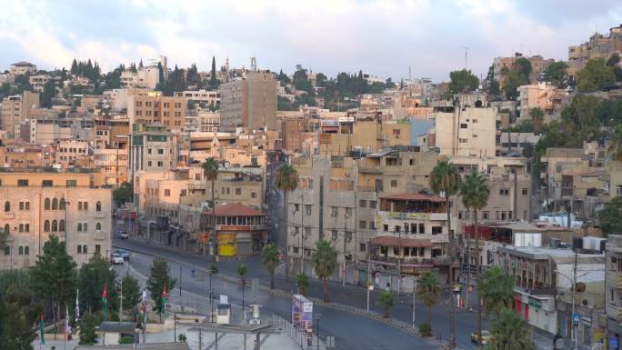 约旦首都安曼市鸟瞰图