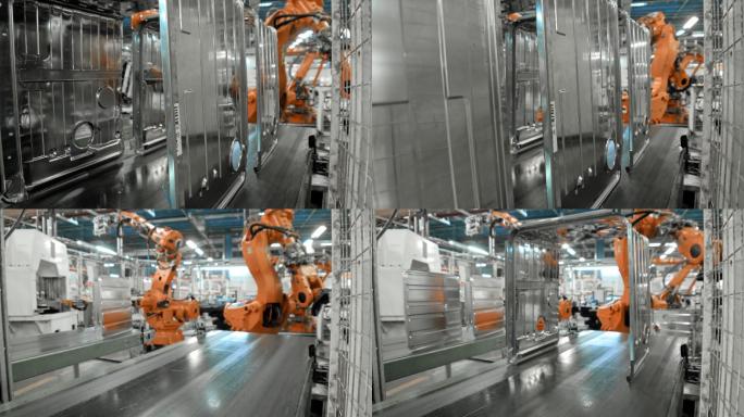 延时工业机器人工业4.0智能机械臂装配车