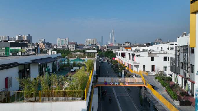 航拍5k广州海珠区同创汇“三件套”（御3