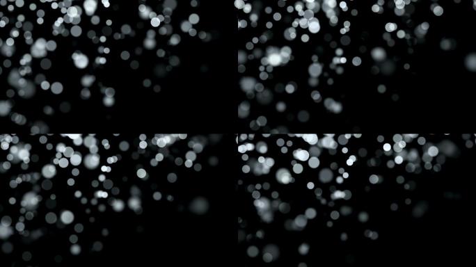 循环雪动画唯美光斑粒子光晕叠加素材