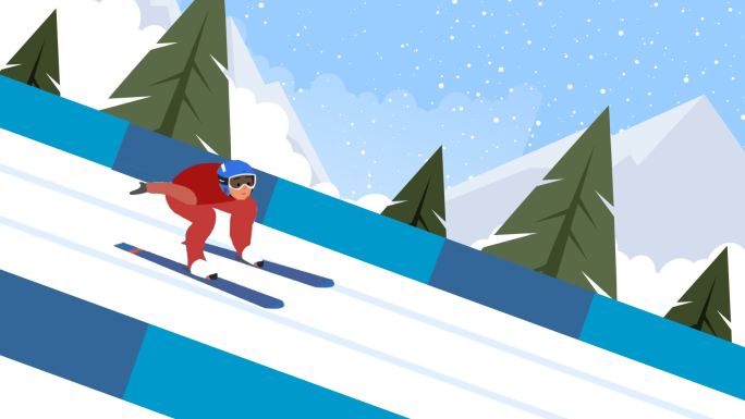 冬奥滑雪跳台滑雪比赛赛事活动跳台滑雪