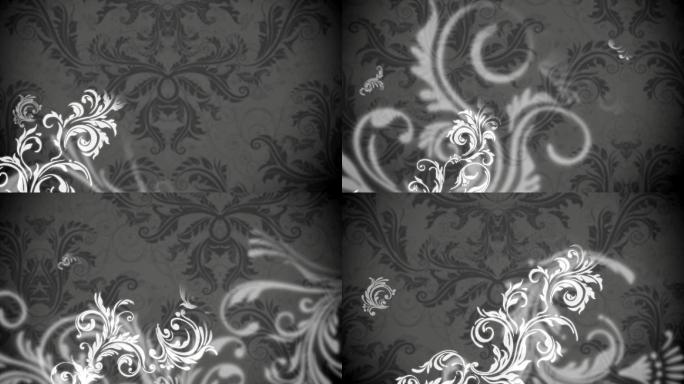 动画花卉图案优雅动画-动态图像