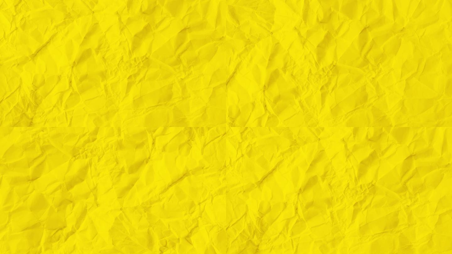 4K褶皱黄色卡纸纸张MG定格动画