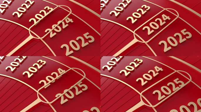 元旦新年蛇年2025指针三维时钟_素材2
