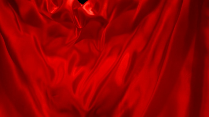红色绸布
