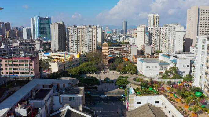 昆明市地标建筑东西寺塔