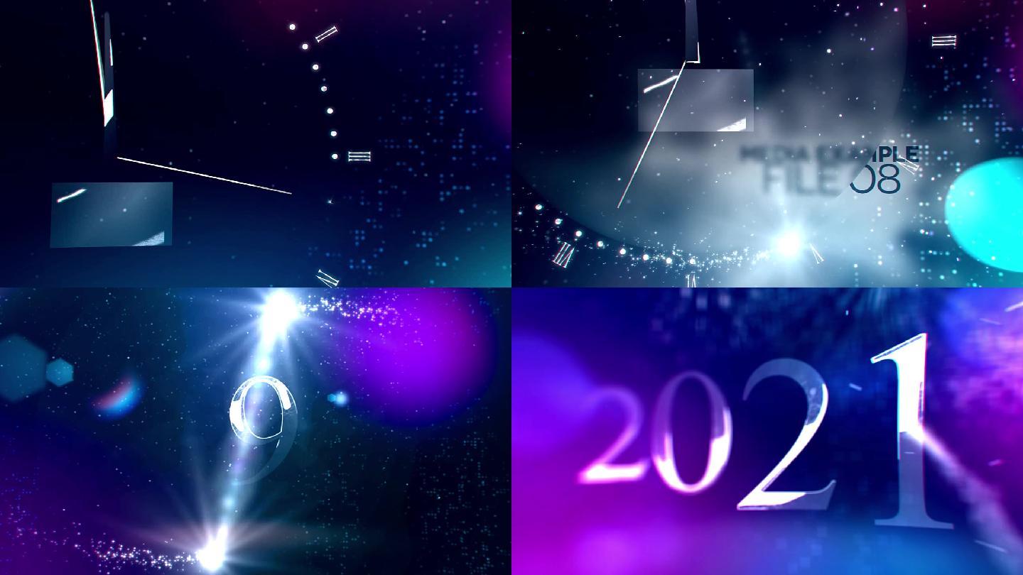 2022年新年倒计时回顾片头粒子特效