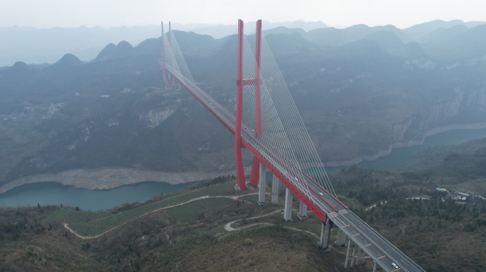 2022贵州大桥鸭池河大桥航拍4K视频