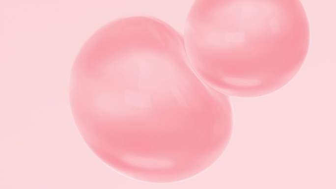 粉色水分子碰撞
