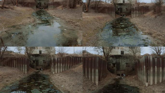 旧废弃污水处理厂废水排污水源