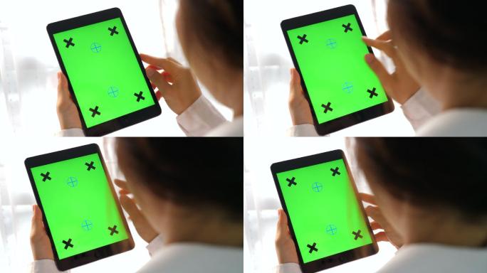 绿屏数字平板电脑刷平板绿幕平板扣绿