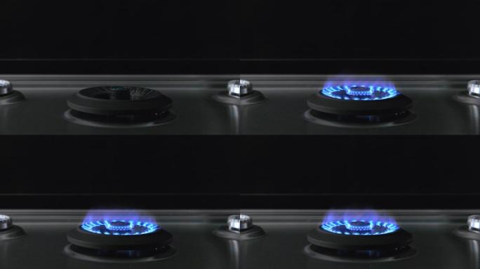 【原创】4K燃气灶炉具火焰火苗点火-1