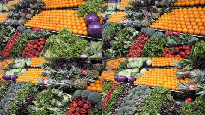 超市购物-果蔬部生鲜区水果区蔬菜