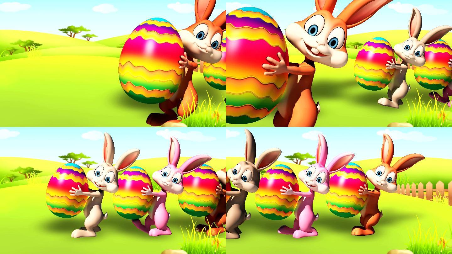 复活节彩蛋兔