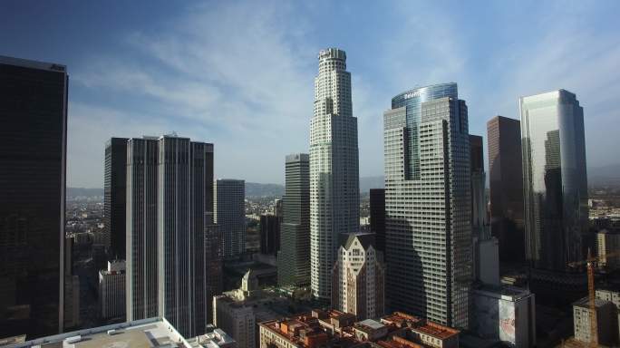洛杉矶市中心美国地标金融中心摩天大楼