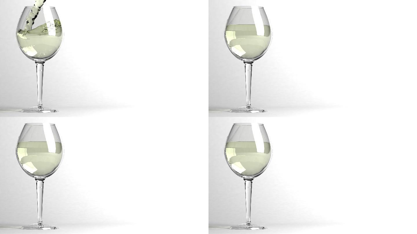 一杯葡萄酒低度酒玻璃杯酒文化