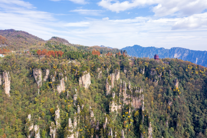 4K多场景延时航拍张家界天子山