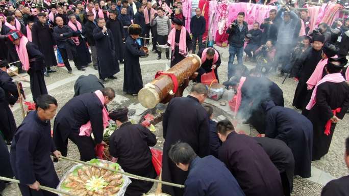 4K 贵州黔东南苗族苗年传统节日4