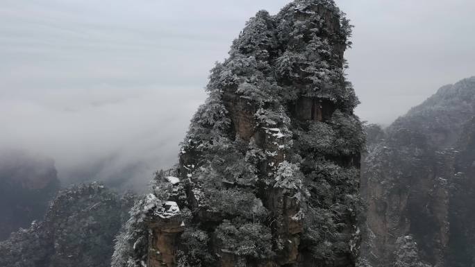 4K黄石寨雪景