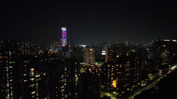广州珠江新城夜景元旦广发证券大厦