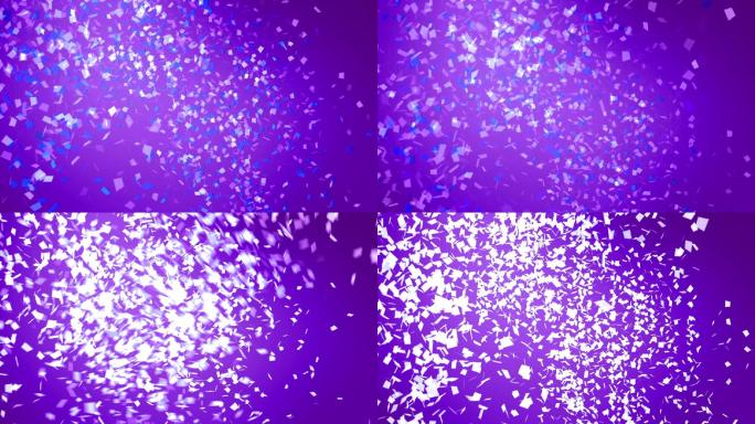 紫色五彩纸屑纸屑彩带喷射爆炸生日纪念日