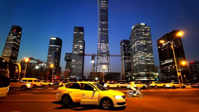 北京建筑群夜景